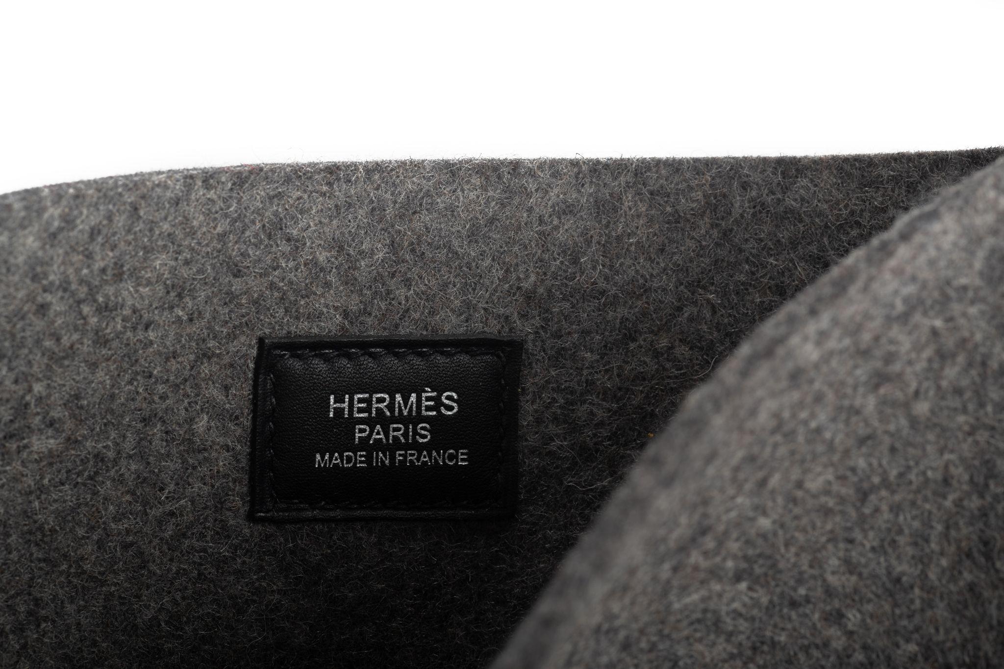 Hermès Evelyne Bag Grey Felt 4