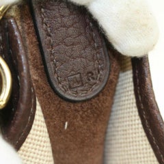 Hermès Evelyne Bicolor Messenger 870092 Brown Canvas Shoulder Bag