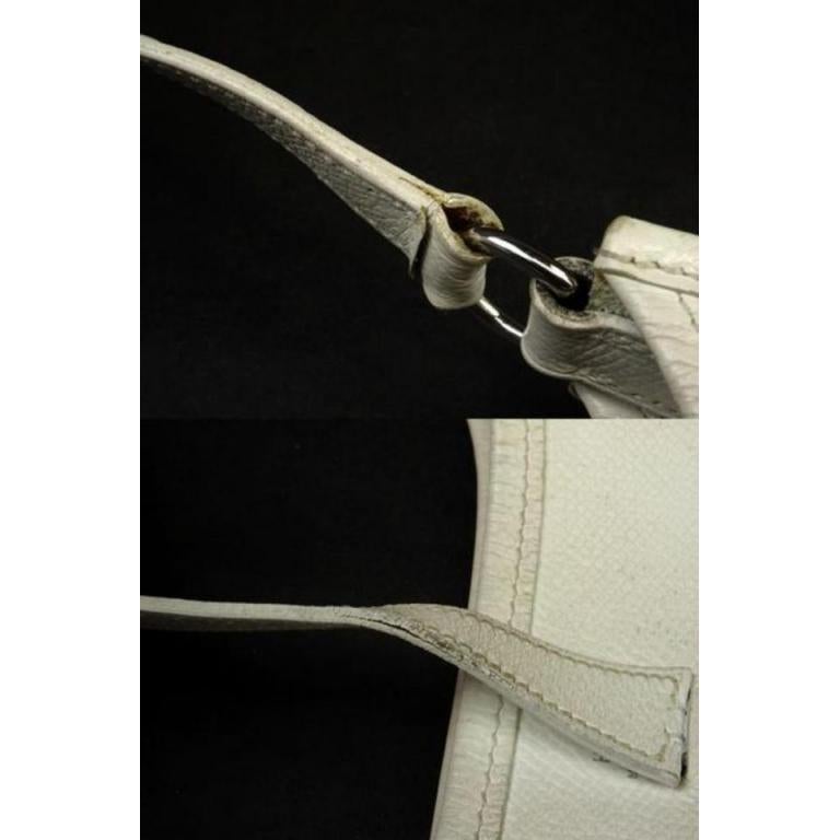 Hermès Evelyne Blanc Tpm Crossbody 221996 White Leather Messenger Bag For Sale 1