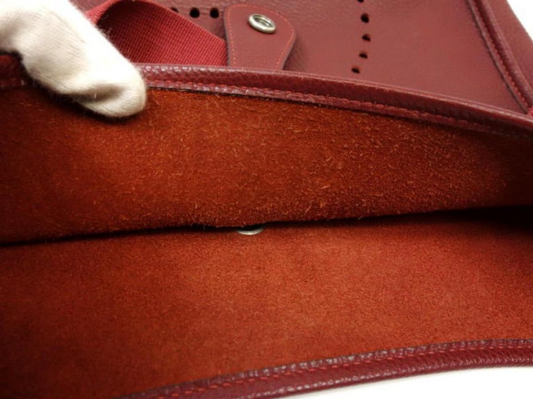 hermes evelyne burgundy