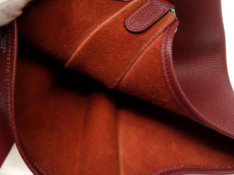 hermes evelyne burgundy