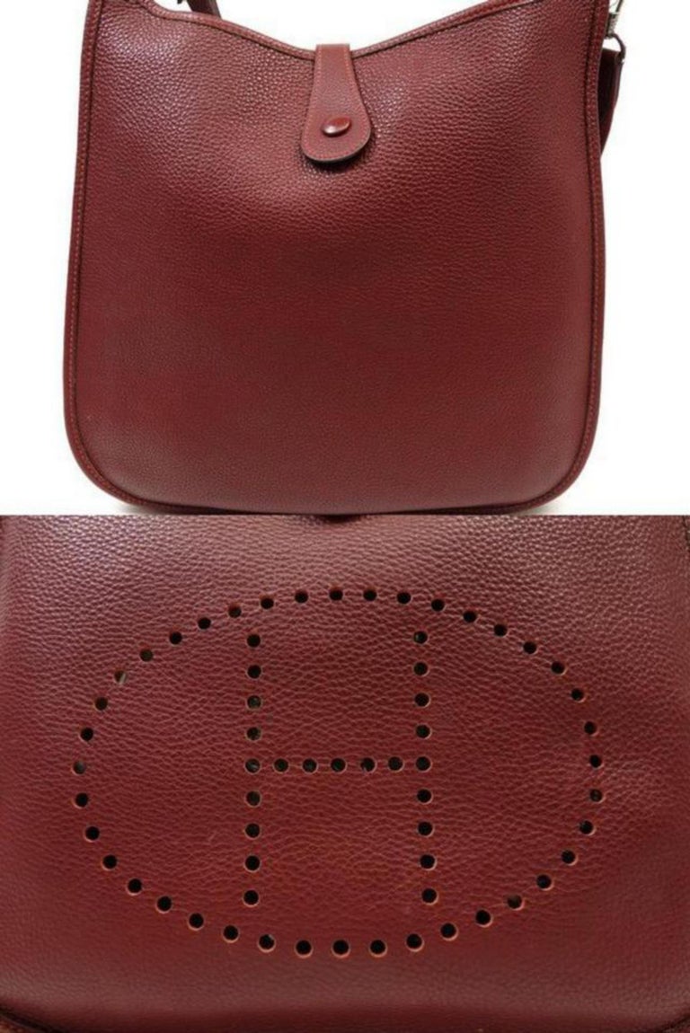 hermes evelyne burgundy