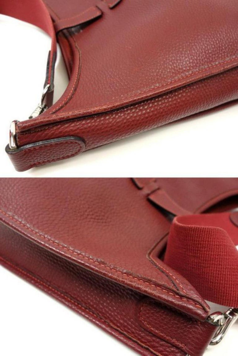 hermes evelyne burgundy