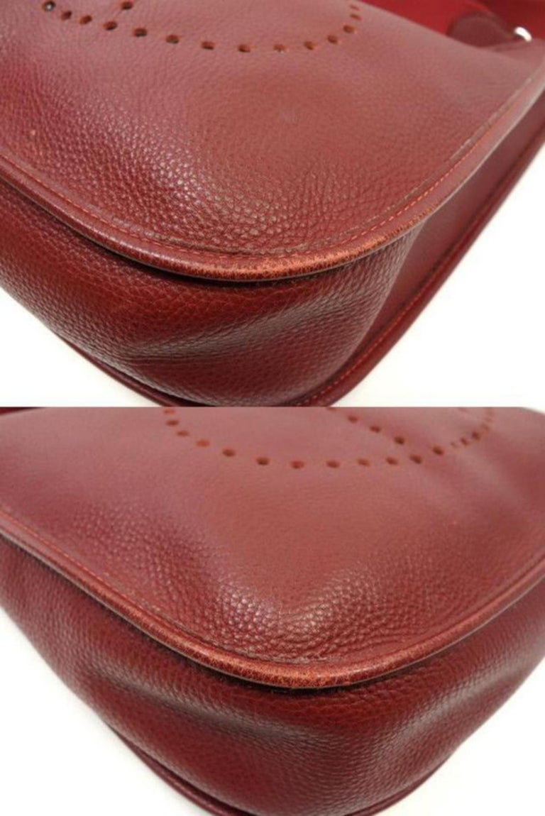 hermes evelyne burgundy