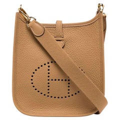 Hermès Evelyne Camel TPM Shoulder Bag