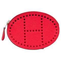 Hermès Evelyne Coral Chèvre Coin Purse