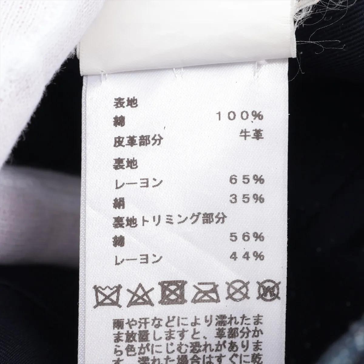 Cappello Hermès Evelyne in cotone Denim Blu in vendita 3