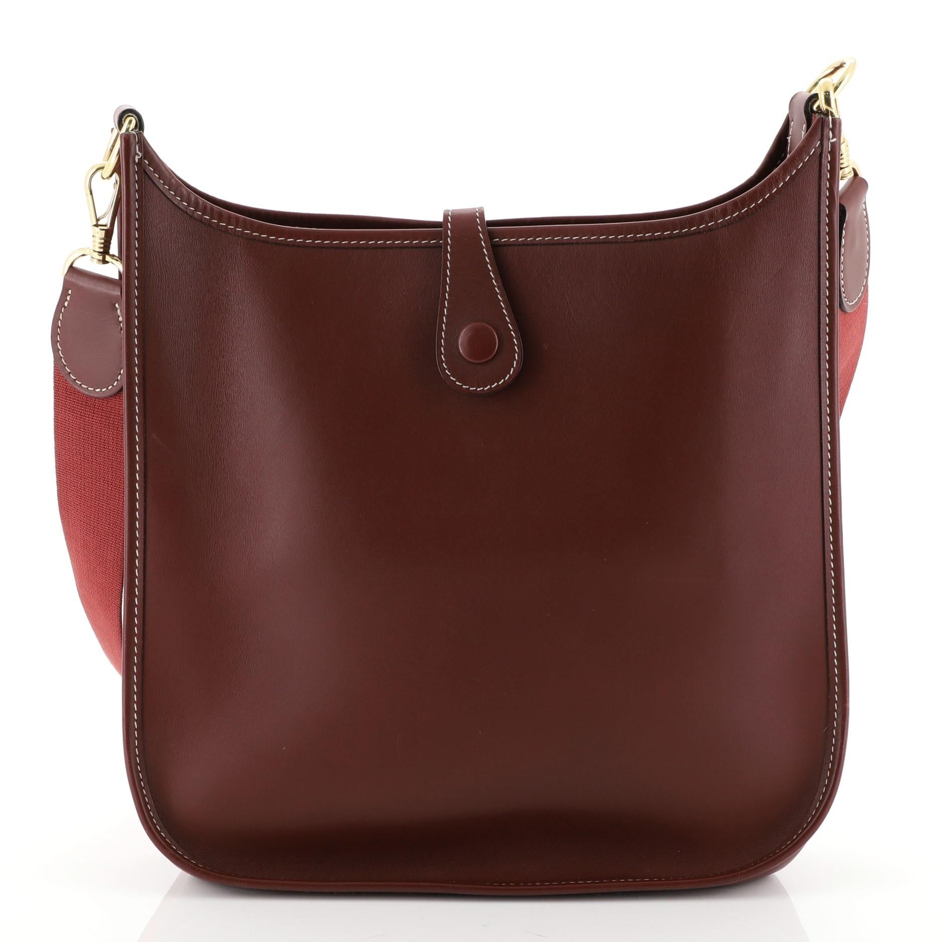 Brown Hermes Evelyne Crossbody Gen I Chamonix PM