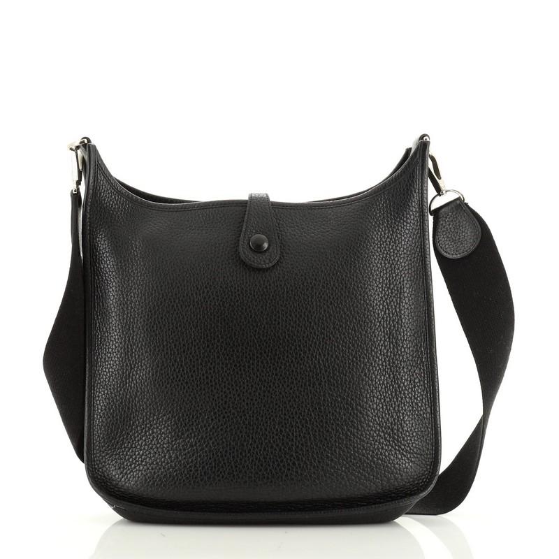 Black Hermes Evelyne Crossbody Gen I Clemence PM 