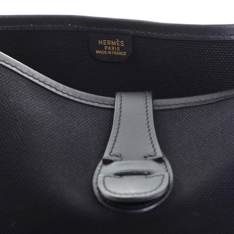 Hermes Evelyne Crossbody Gen I Toile and Leather GM 2