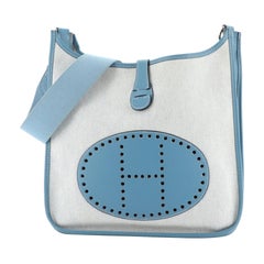 Hermes Evelyne Crossbody Gen I Toile And Leather GM 