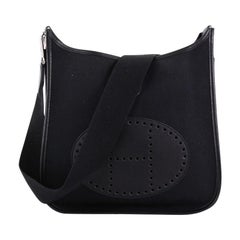 Hermes Evelyne Crossbody Gen I Toile and Leather PM