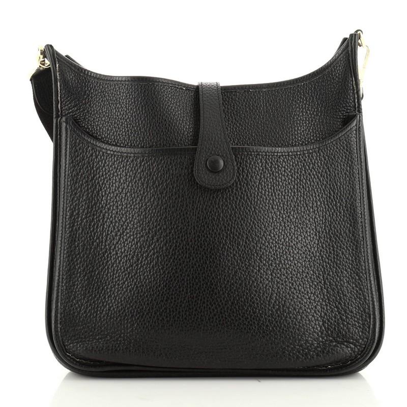 Black Hermes Evelyne Crossbody Gen II Clemence GM 