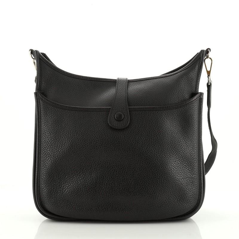 Black Hermes Evelyne Crossbody Gen III Clemence GM 