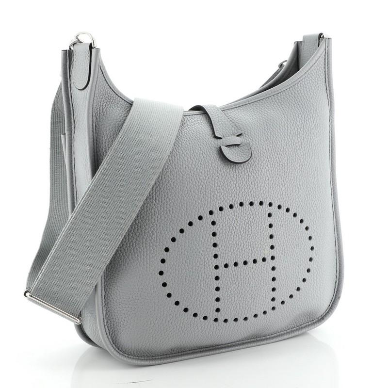 Gray Hermes Evelyne Crossbody Gen III Clemence PM