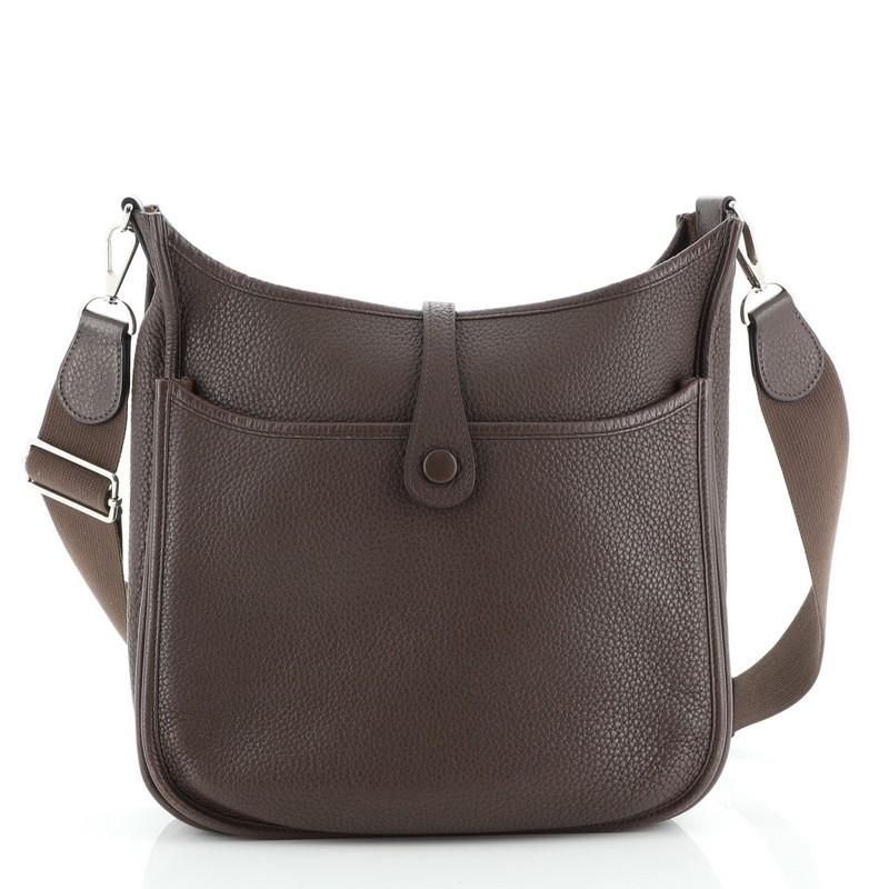 Hermes Evelyne Crossbody Gen III Clemence PM In Good Condition In NY, NY