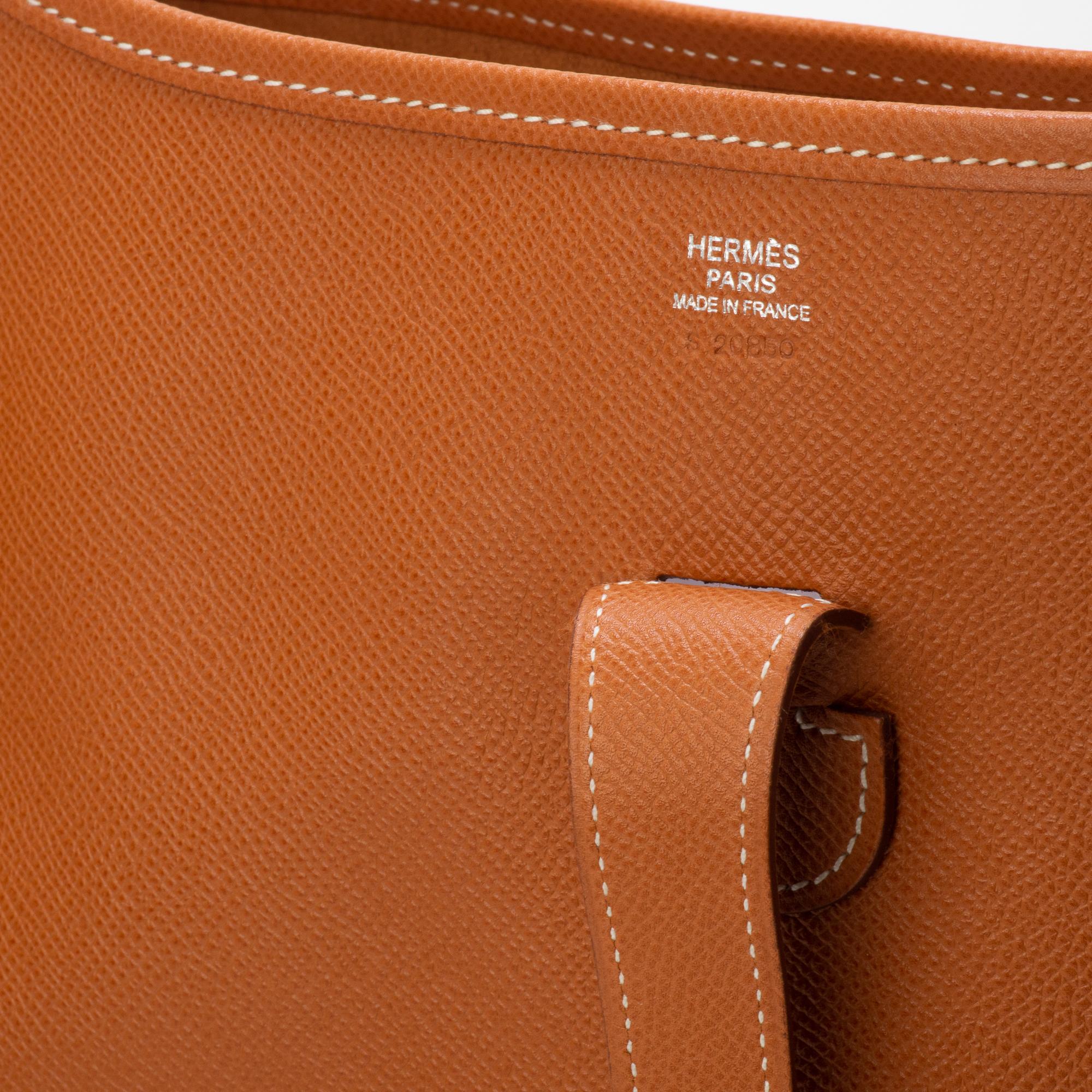 Hermes Evelyne GM Camel Epsom Leather 1