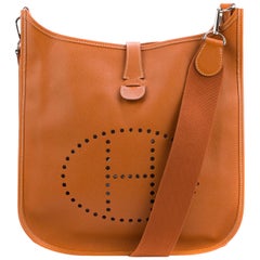 Hermes Evelyne GM Camel Epsom Leather