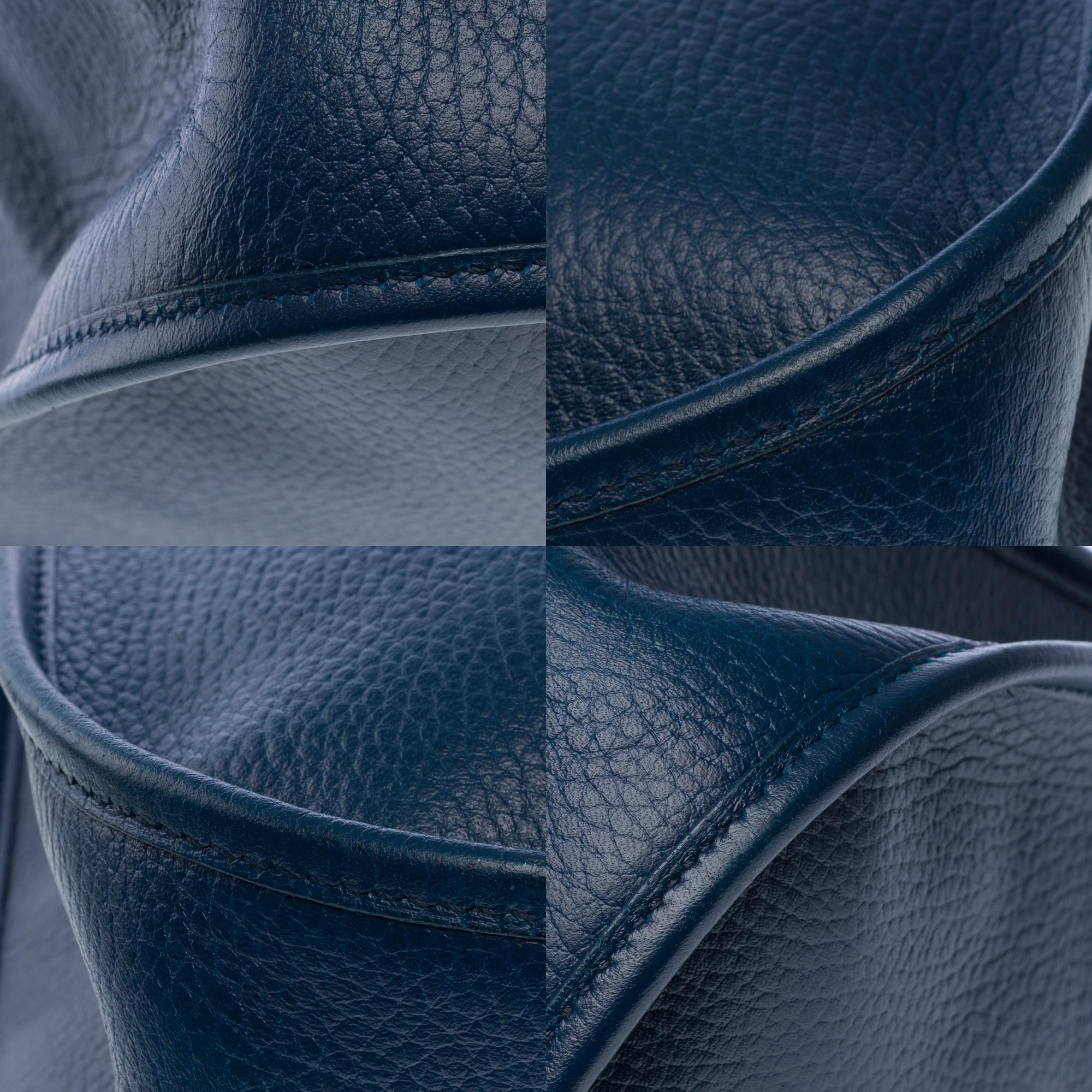 Hermès Evelyne GM  shoulder bag in Navy Blue Taurillon Clemence leather, GHW 8