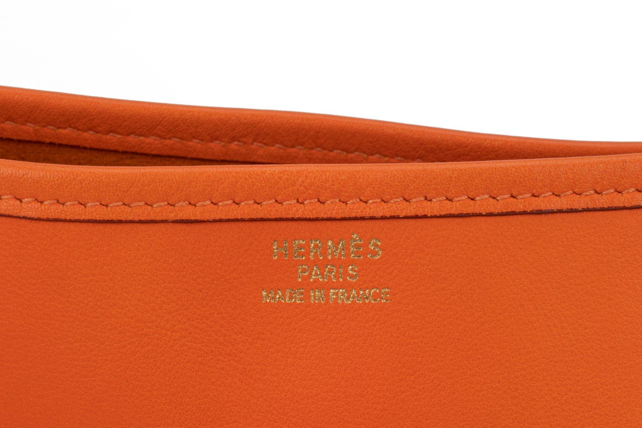 Hermès Evelyne GM Swift Orange 8