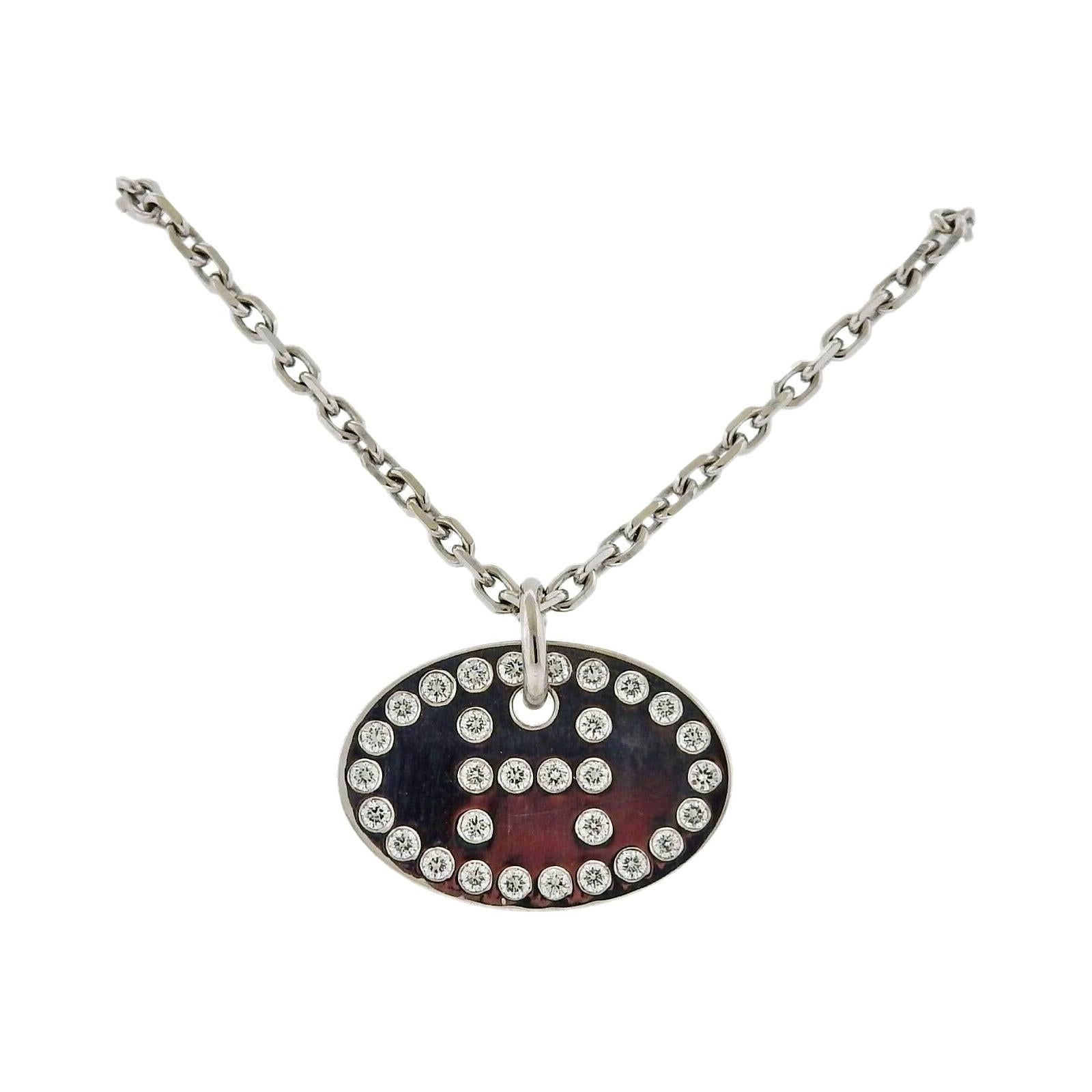 HERMES Gold Globe Necklace With Stars On Brown Leather Chain at 1stDibs