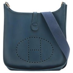 Hermès Evelyne I 33 GM Blu Ardennes