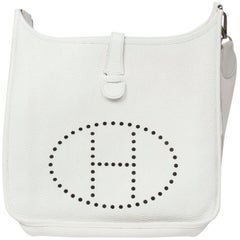 Hermès Evelyne I in white calf Taurillon leather