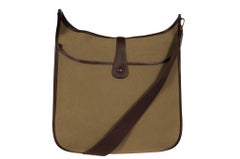 Hermes Evelyne II TGM 40 Bolso cruzado de piel verde oliva toile ébano marrón