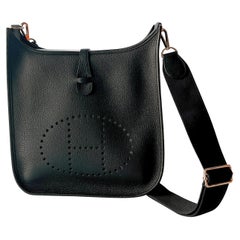 Hermes Evelyne III 29 Bag In Black (Noir) With Gold Hardware