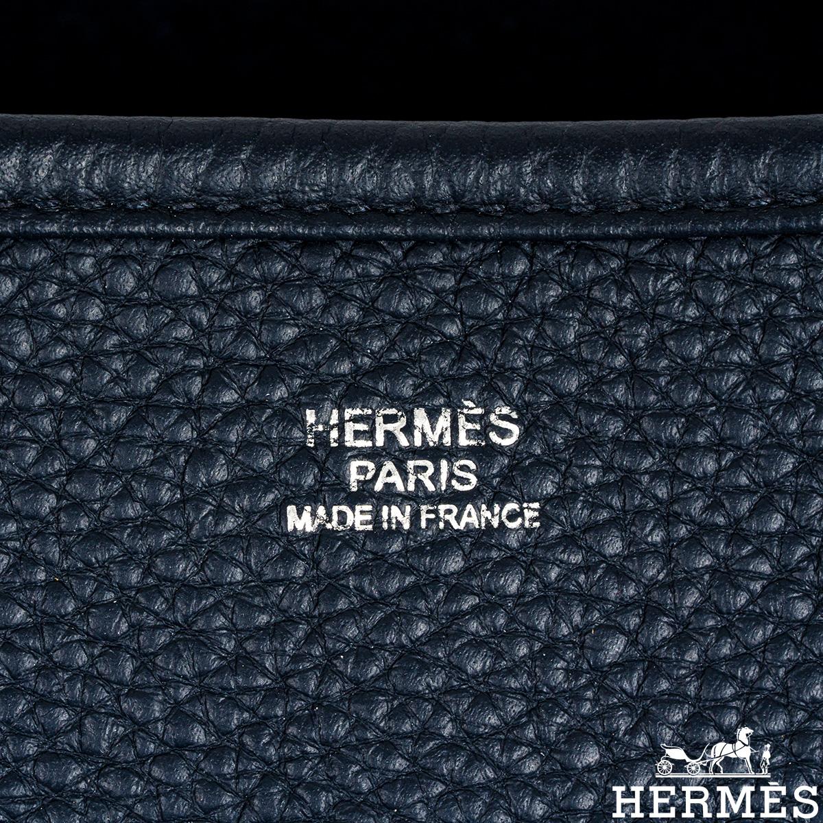 Hermès Evelyne III GM Bleu Nuit Taurillon Clemence PHW 1