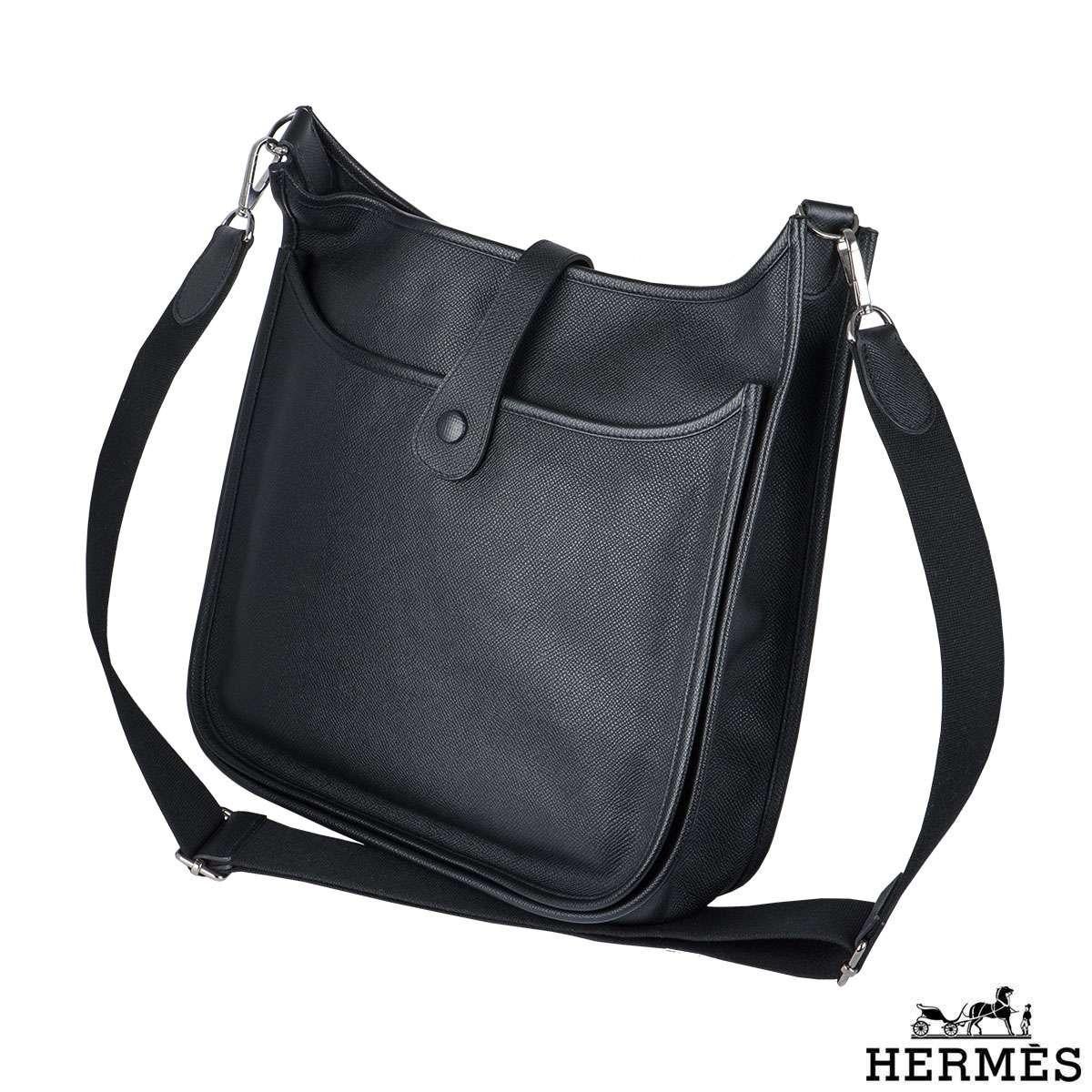 Black Hermes Evelyne III GM Handbag