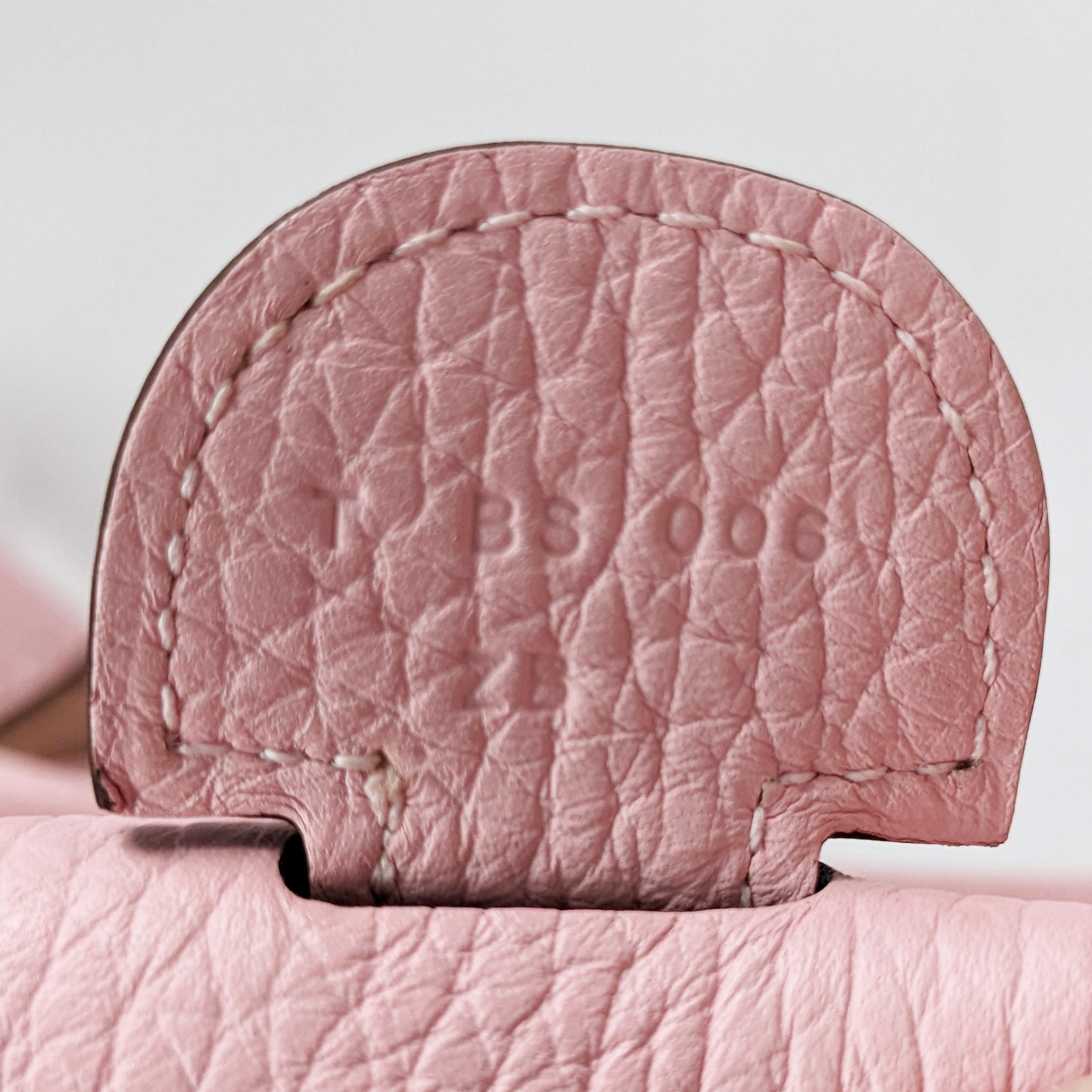 Hermes Evelyne Iii Gm Large Clemence Sakura Light Pink Leather Crossbody Bag 1