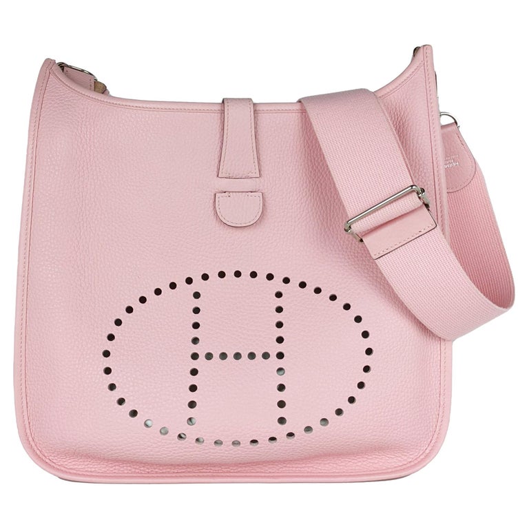 Berline leather crossbody bag Hermès Pink in Leather - 30776798