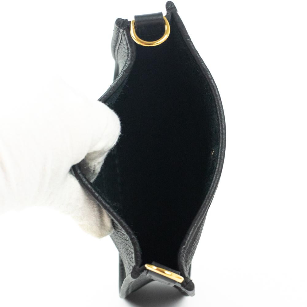 Women's Hermès, Evelyne in black leather
