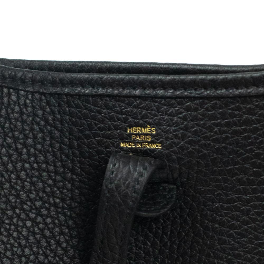 Hermès, Evelyne in black leather 4