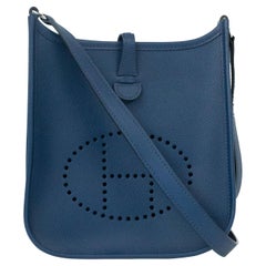Hermès, Evelyne in blue leather