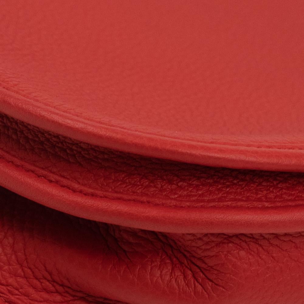HERMÈS, Evelyne in red leather 6