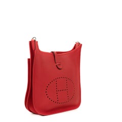 HERMÈS, Evelyne in red leather