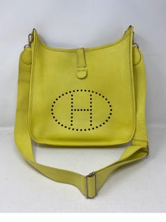 Hermes Evelyne Lime GM Bag