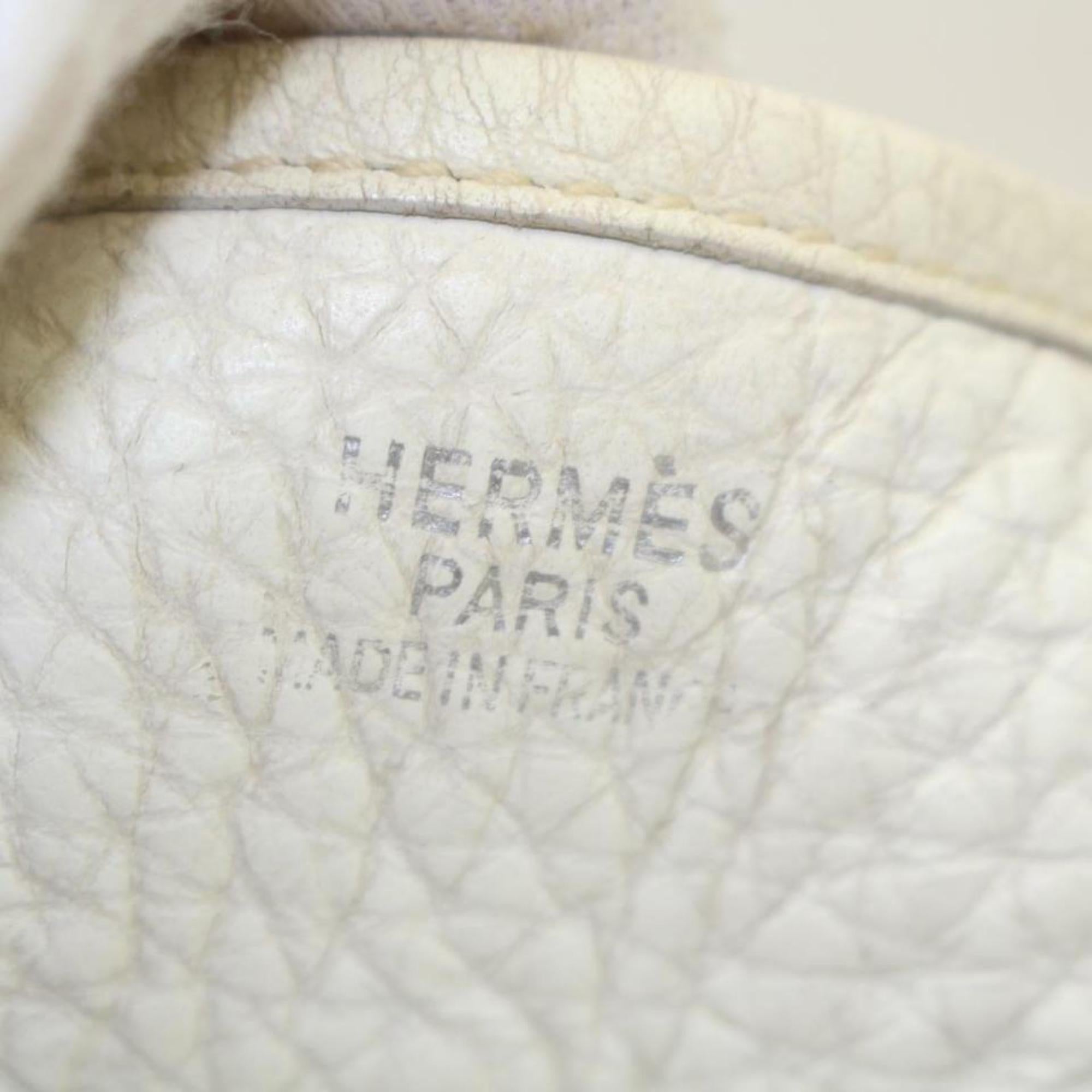 Women's Hermès Evelyne Messenger 870089 White Leather Shoulder Bag