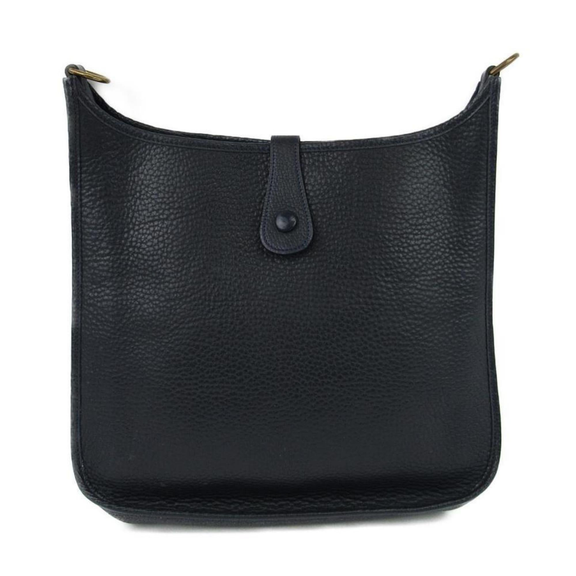 Women's Hermès Evelyne Navy Togo Gm 868787 Blue Leather Messenger Bag For Sale