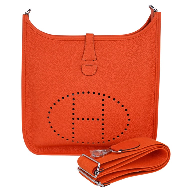 Hermès 2002 Pre-owned Evelyne PM Shoulder Bag - Orange