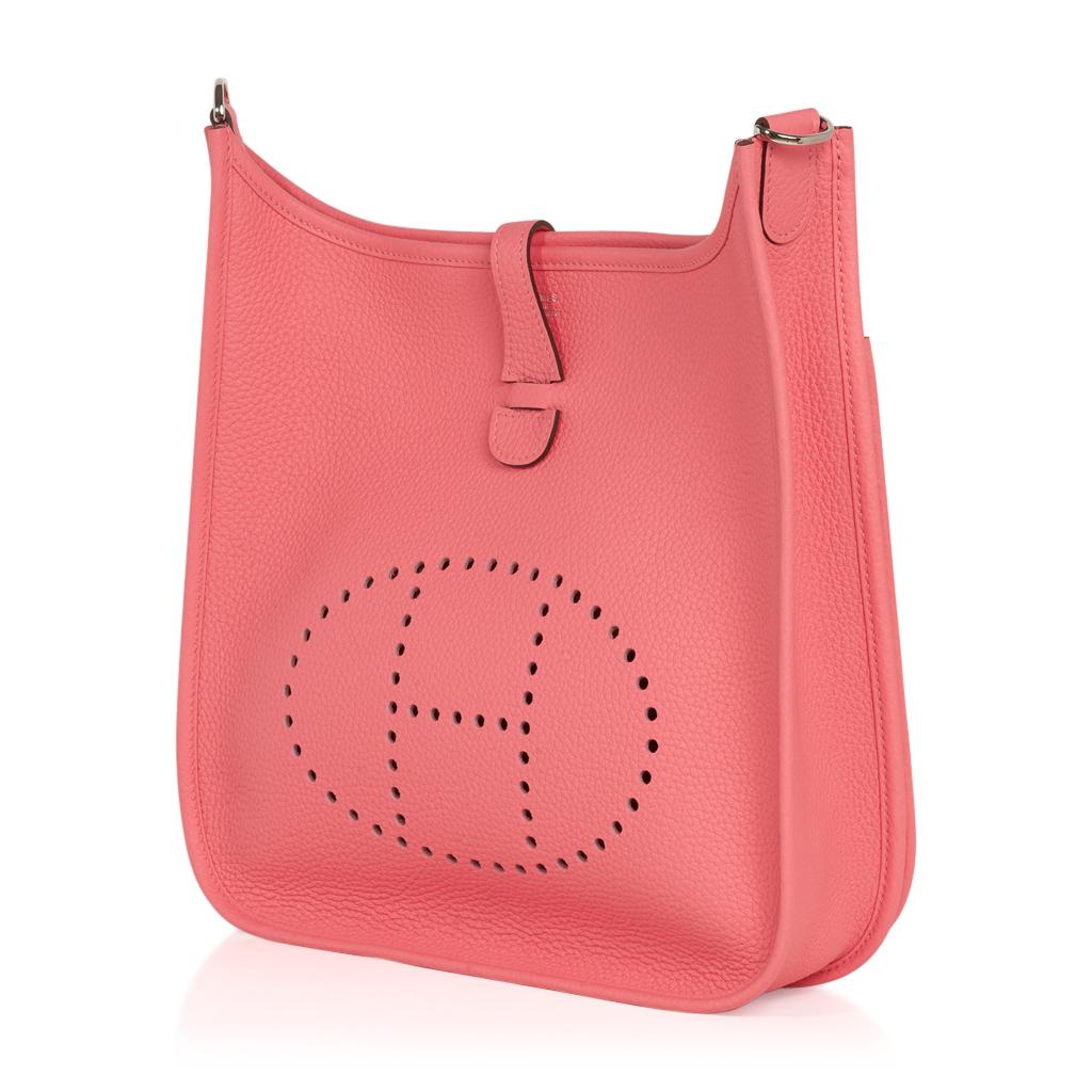 pink hermes evelyne bag