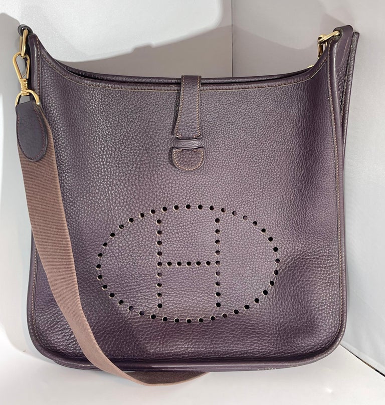 Hermès Evelyne Pm Dark Brown / Chocolate Leather Cross Body Bag