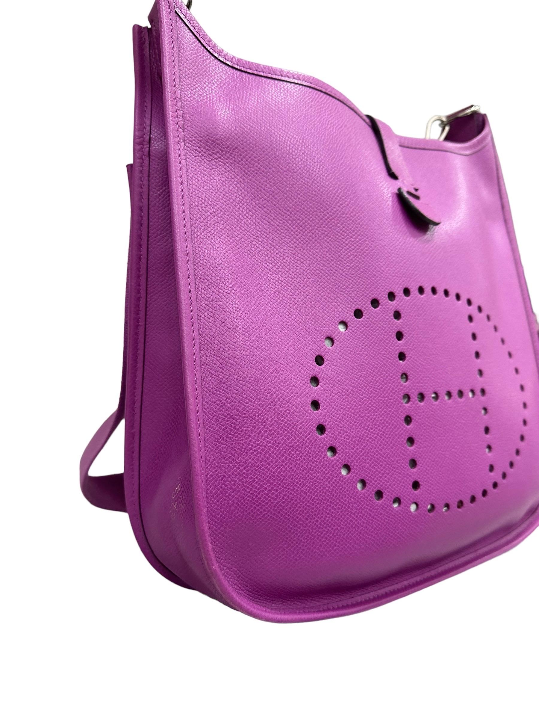 Women's Hermès Evelyne PM Epsom Leather Anemone Top Shoulder Bag