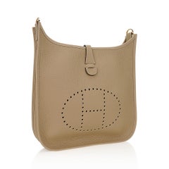 Hermes Evelyne PM Trench Bag Gold Hardware Clemence Leather