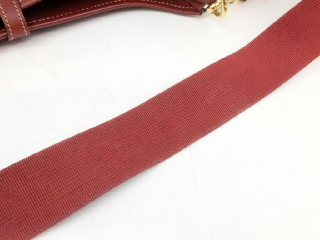 Hermès Evelyne Rouge 230458 Red Leather Shoulder Bag For Sale 7