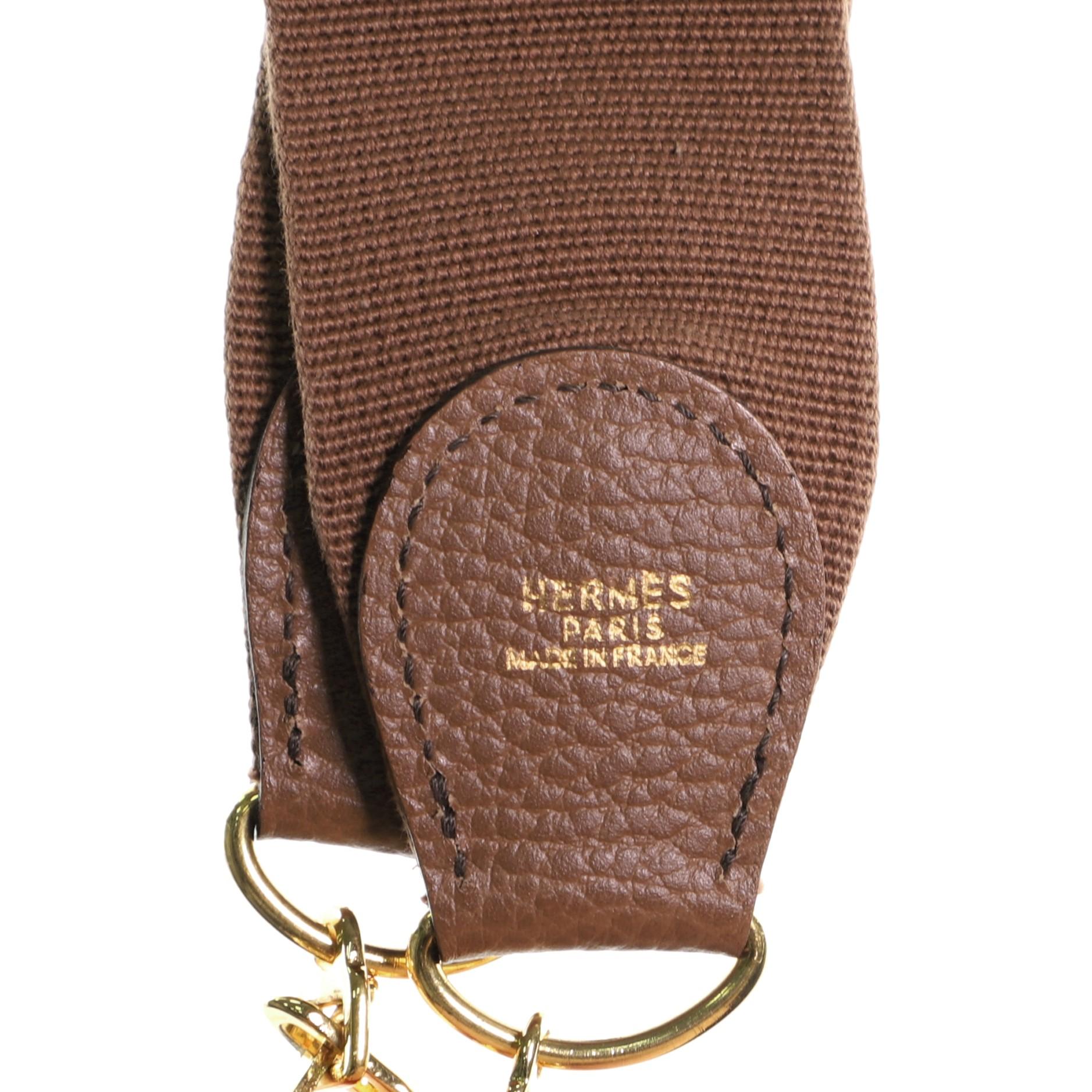 Hermes Evelyne Shoulder Strap Canvas In Good Condition In NY, NY