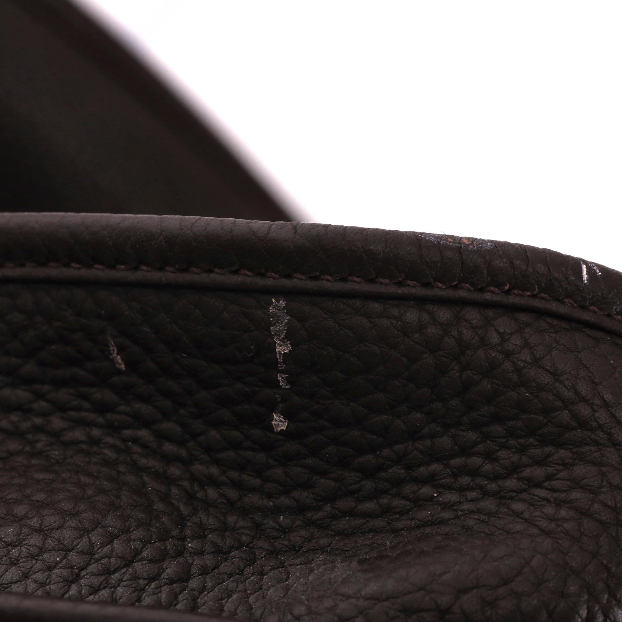 Hermes Evelyne Taurillon Clémence TGM Leather Shoulder Bag For Sale 5