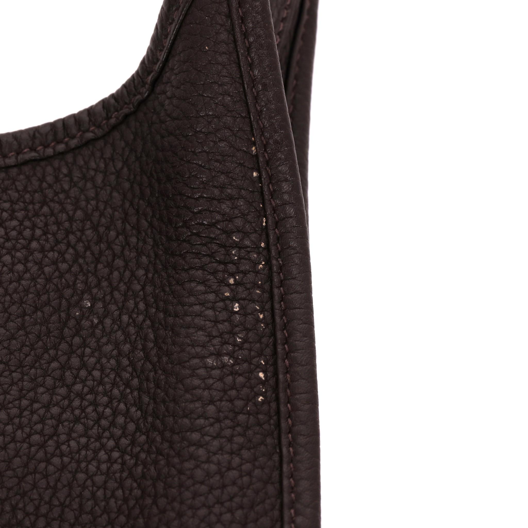 Hermes Evelyne Taurillon Clémence TGM Leather Shoulder Bag For Sale 8